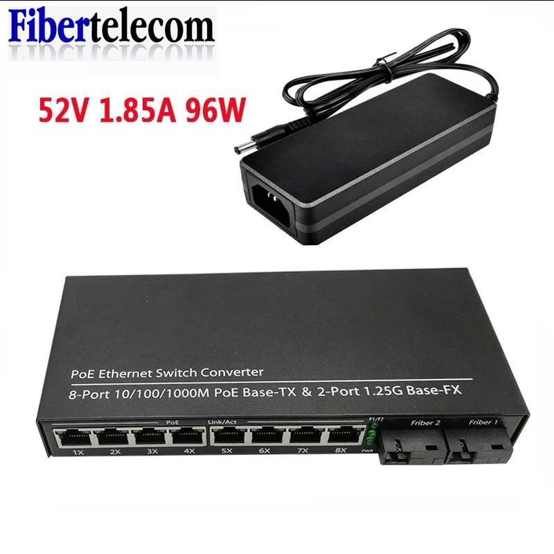 Power Over Ethernet - POE Switch 4 POE 2 Fiber