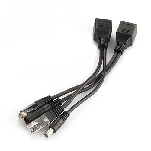 Power Over Ethernet - POE Adapter Cable RJ45 Injector Splitter