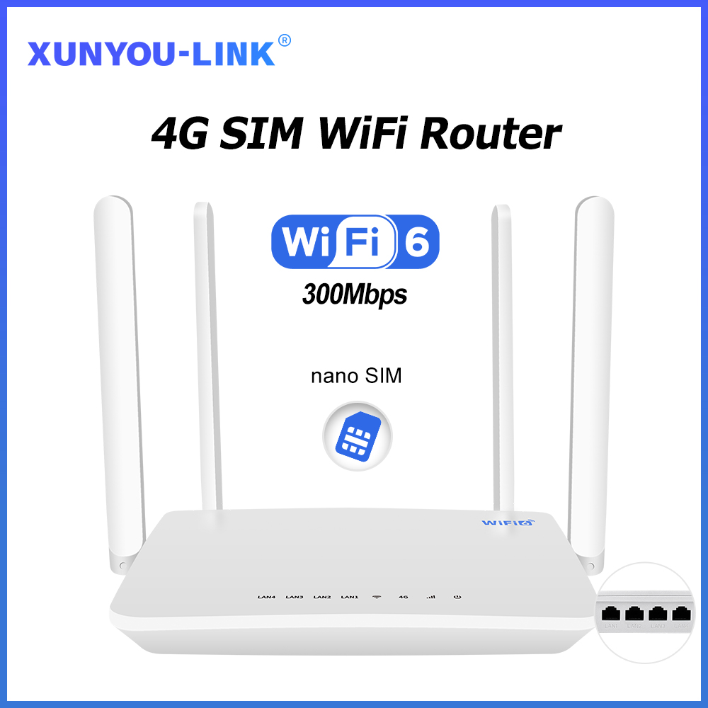 4G Lte Router Sim - XUNYOU-LINK 4G SIM WiFi Router 300Mbps