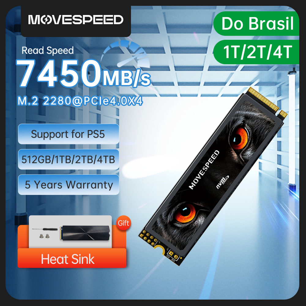MOVESPEED 7450MB/s SSD NVMe M. - огляд і ціна Samsung Ssd 980 Pro