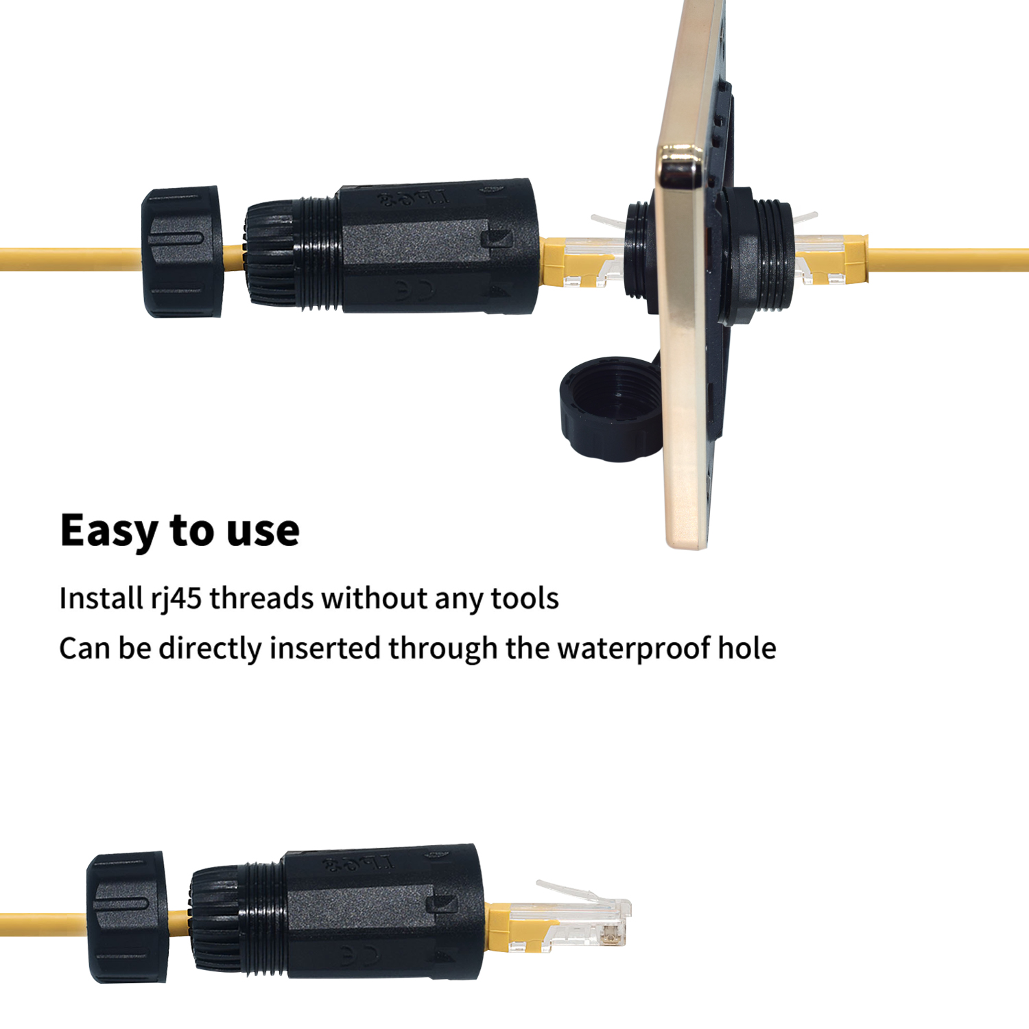 YXY Rj45 Waterproof Connector  - огляд і ціна Patch Panel Cat6