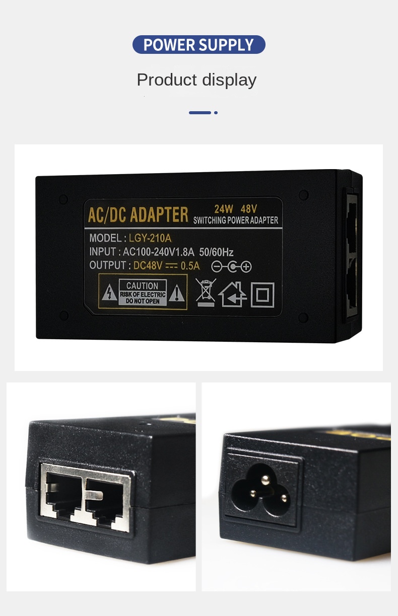 POE Gigabit Power 48V0.5A/24V  - огляд і ціна Power Over Ethernet