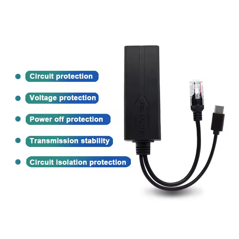 POE Splitter 48V to 5V Micro U - огляд і ціна Power Over Ethernet
