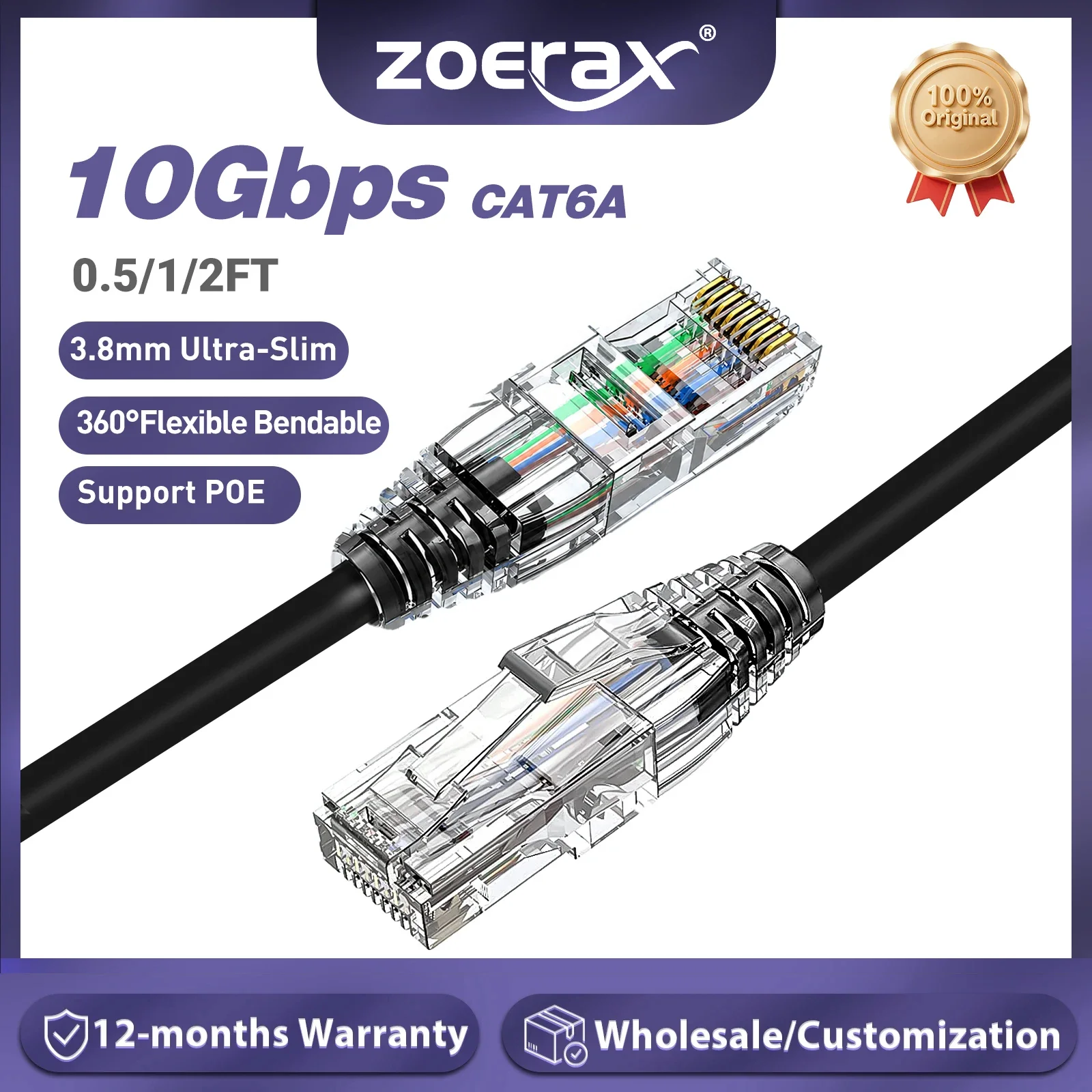 ZoeRax CAT6A 10Gbps Ethernet P - огляд і ціна Power Over Ethernet