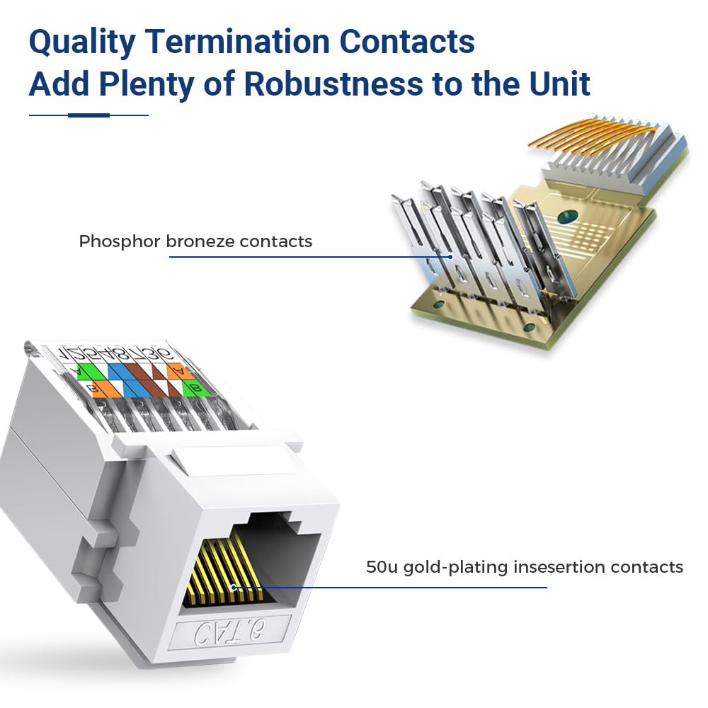10pcs Cat6 RJ45 Network Module - огляд і ціна Patch Panel Cat6