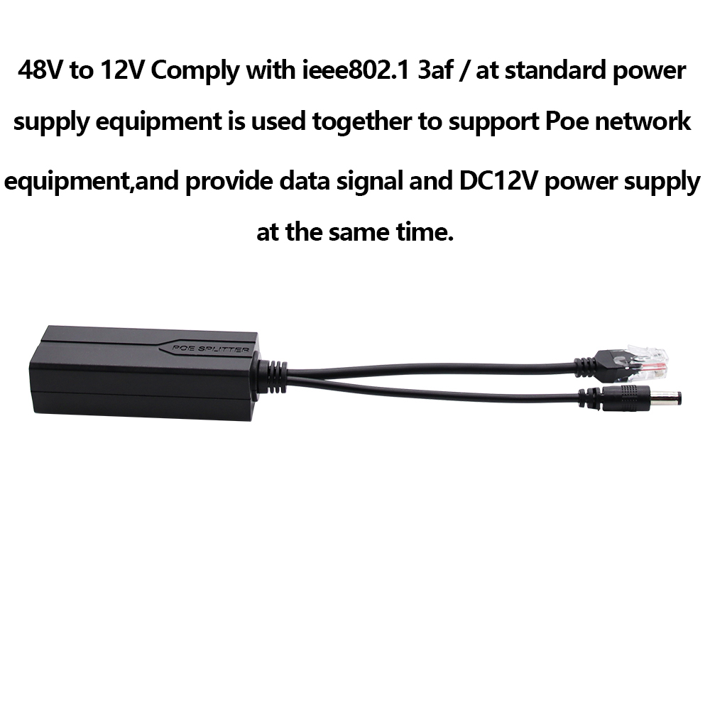 POE Splitter 48V to 12V/5V IEE - огляд і ціна Power Over Ethernet